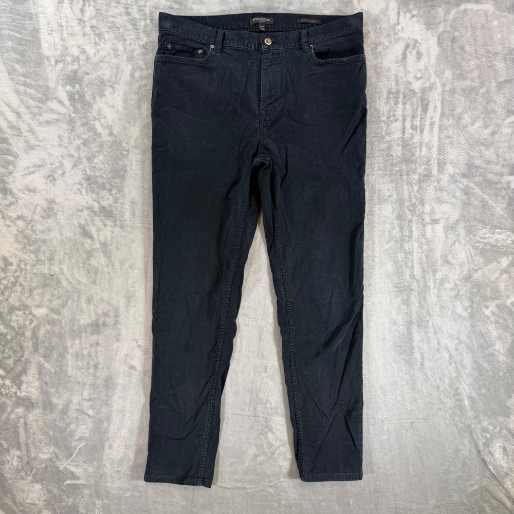 Banana Republic Traveler Athletic Taper Pants Mens Size 36x34 Black Stretch